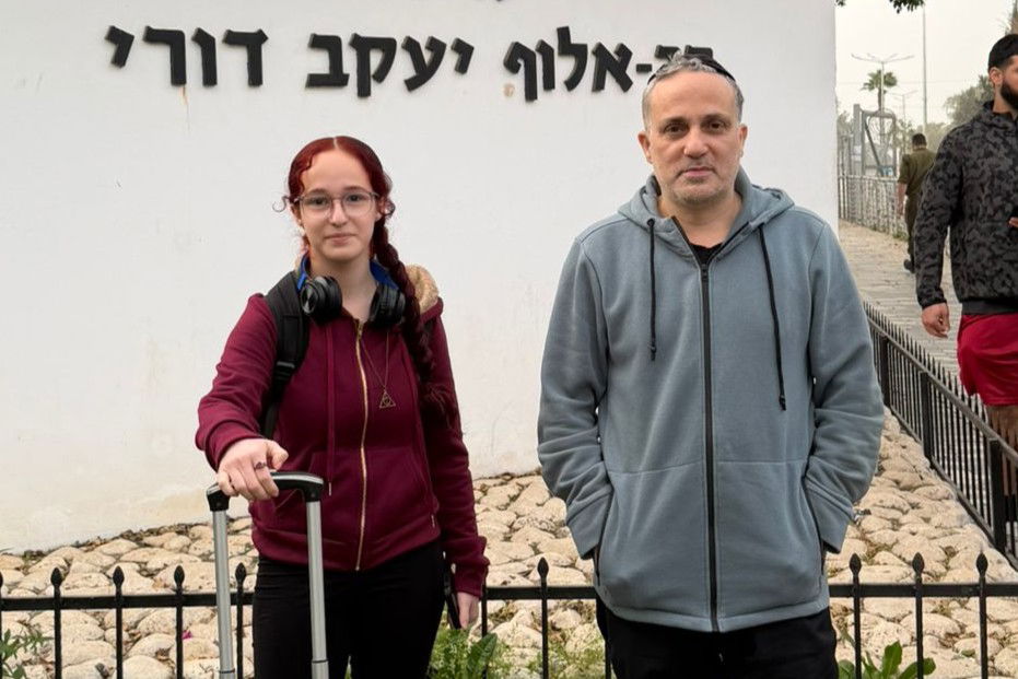 יענקי פרבר ובתו, בבוקר הגיוס