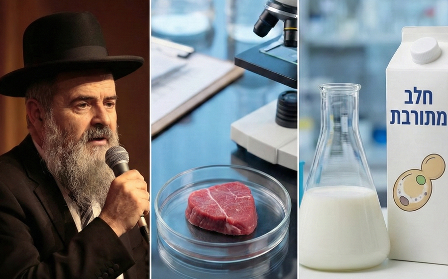 האם בשר שגדל במעבדה הוא 'בשרי', ומה הדין בחלב שיוצר ללא פרה?