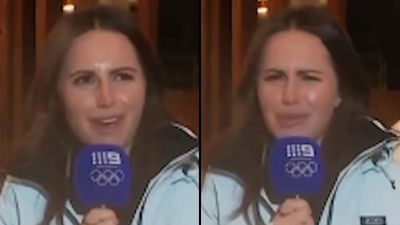 הכתבת במהלך הריאיון