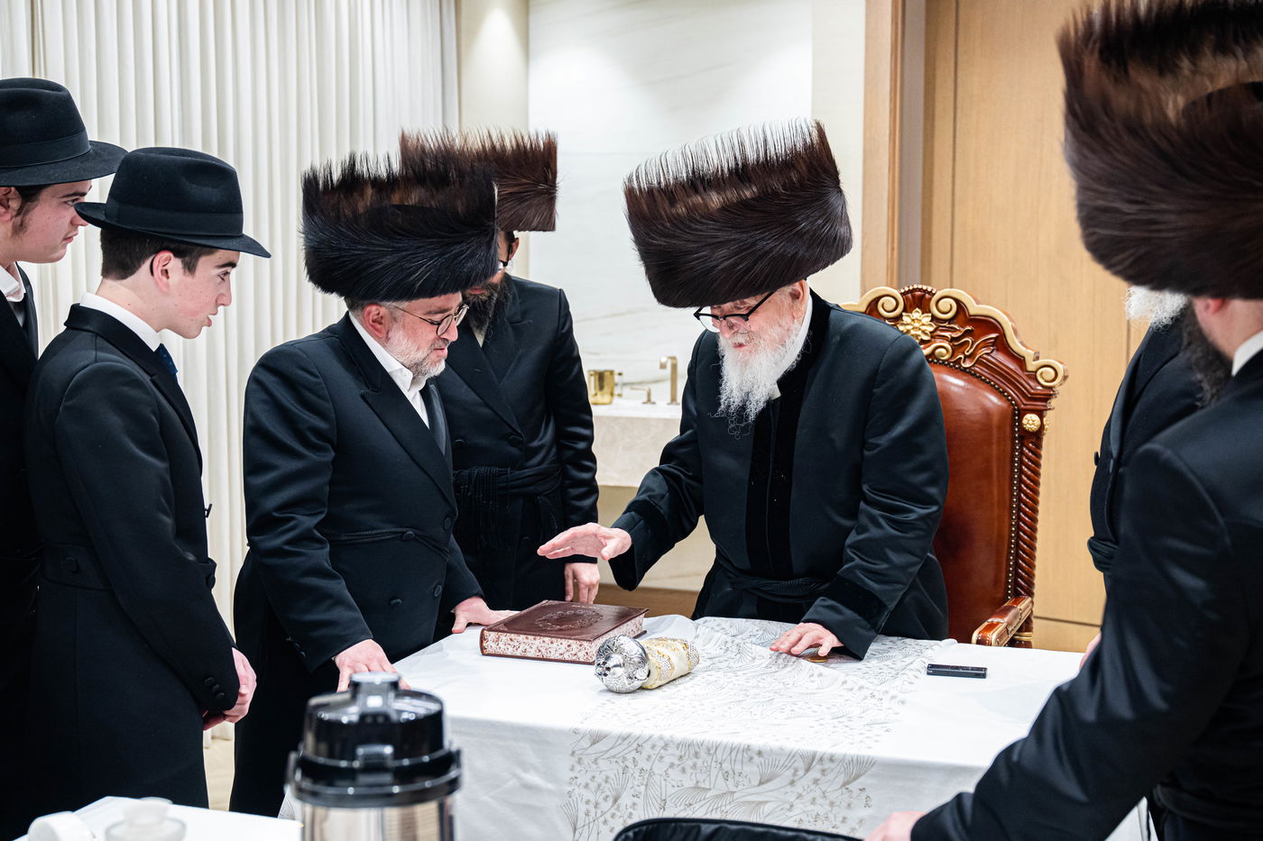 חגיגת סיום קריאת התורה בסקווירא