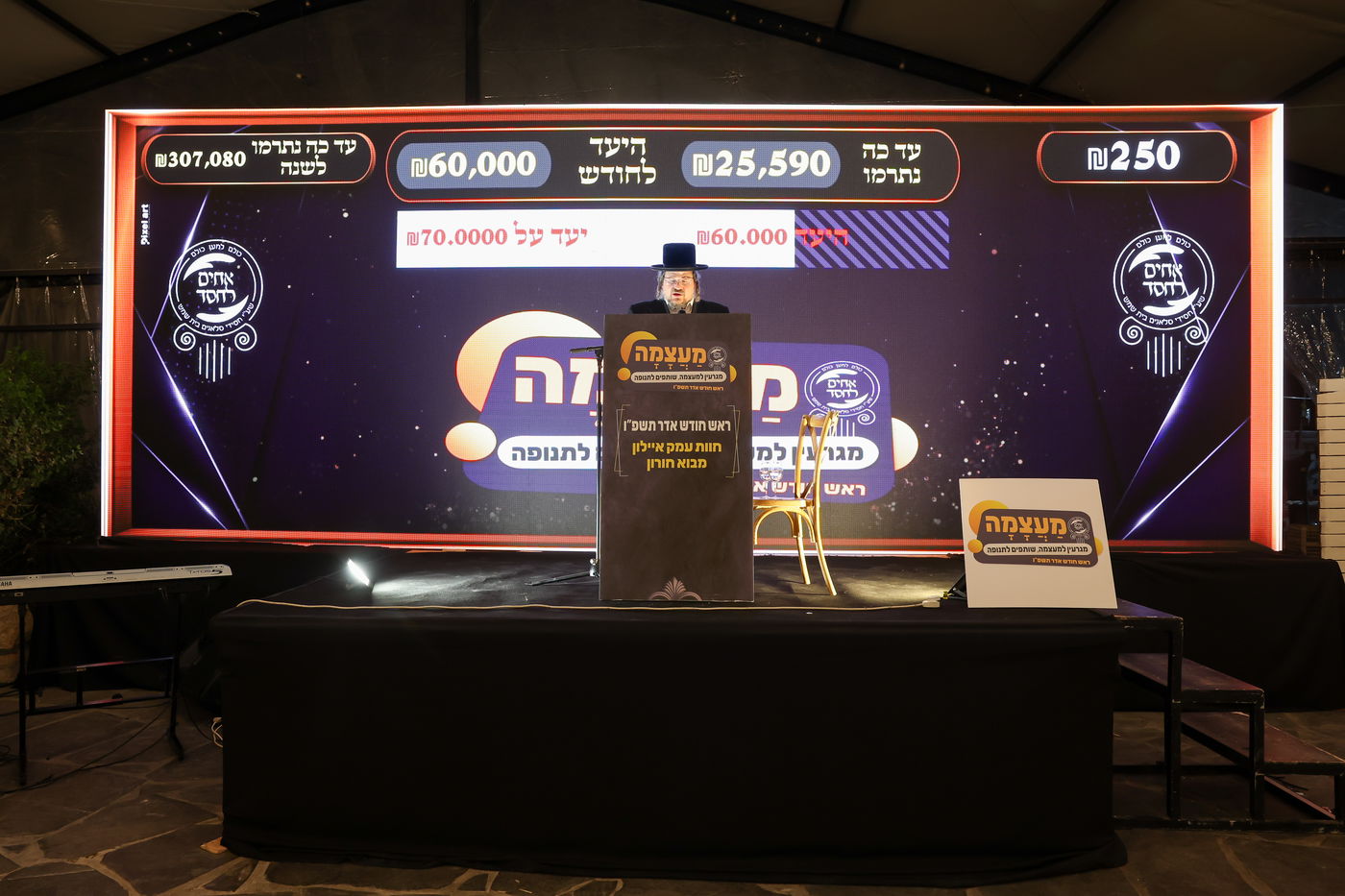 דינר לטובת קופת הצדקה של חסידי סלאנים