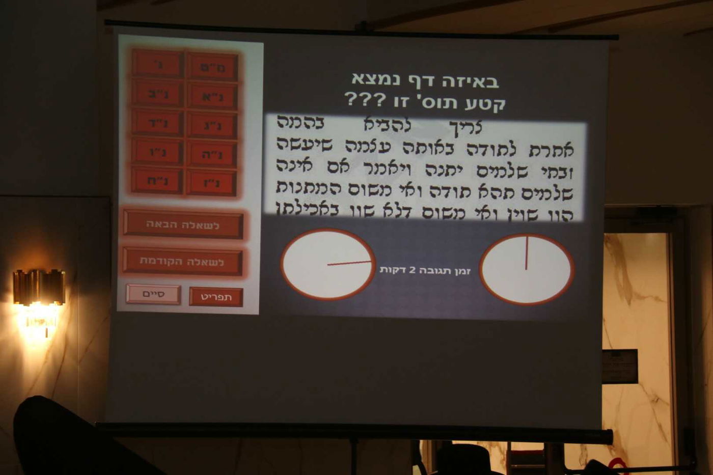 מעמד כבוד התורה בסערט ויז'ניץ