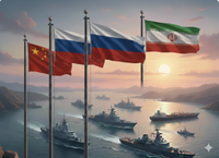 המשחק הכפול בציר איראן רוסיה וסין