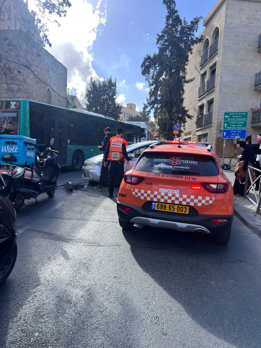איחוד הצלה בזירה בירושלים. אילוסרטציה