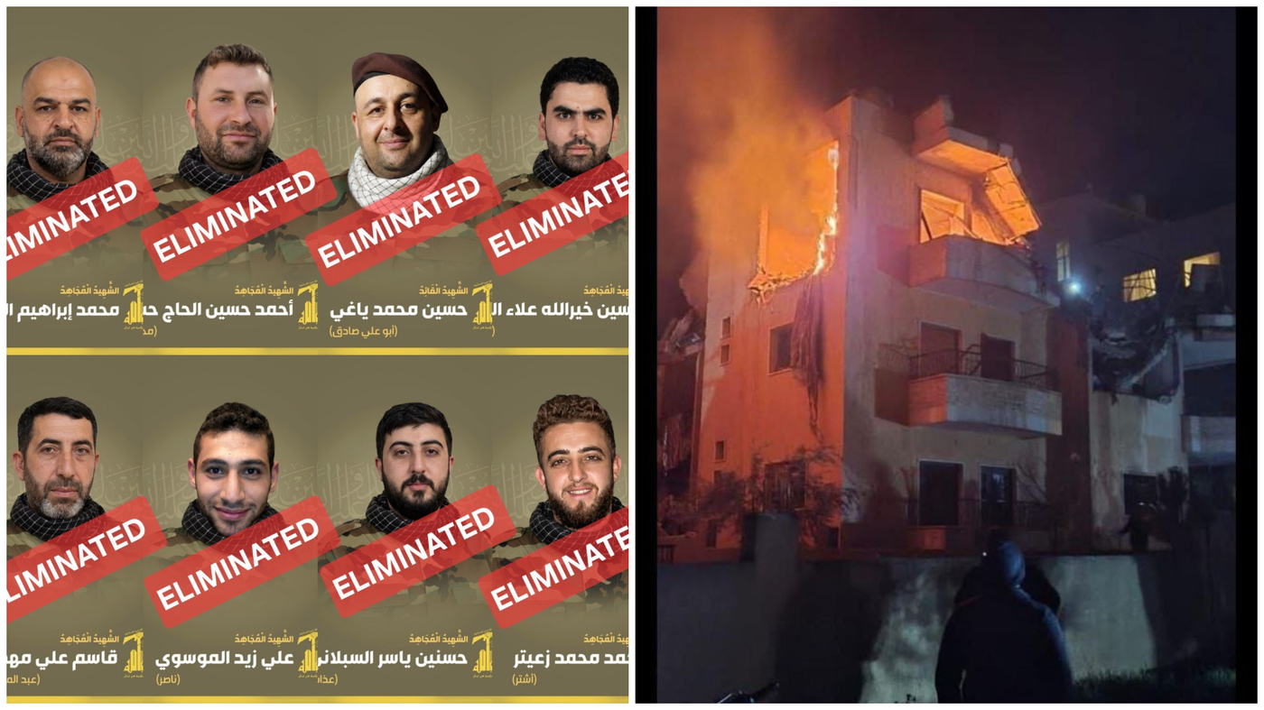 תקיפות של צה"ל באזור אלבקאע - פיקוד ומטה מערך הטילים של חיזבאללה. כולם חוסלו אמש.