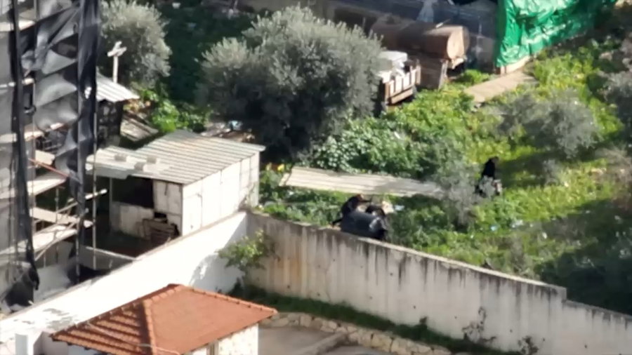 תיעוד התקרית מהרחפן המשטרתי