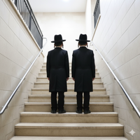 אבל אז נשמעה צרחה מקפיאת דם מחדר המדרגות