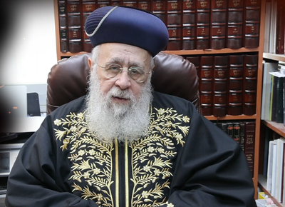 הראשון לציון הרב יצחק יוסף בדמעות: "ראיתי את כל היתומים"