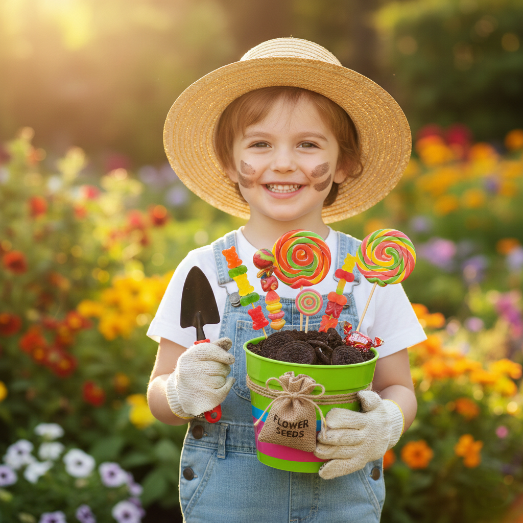 הגנן והפרחים