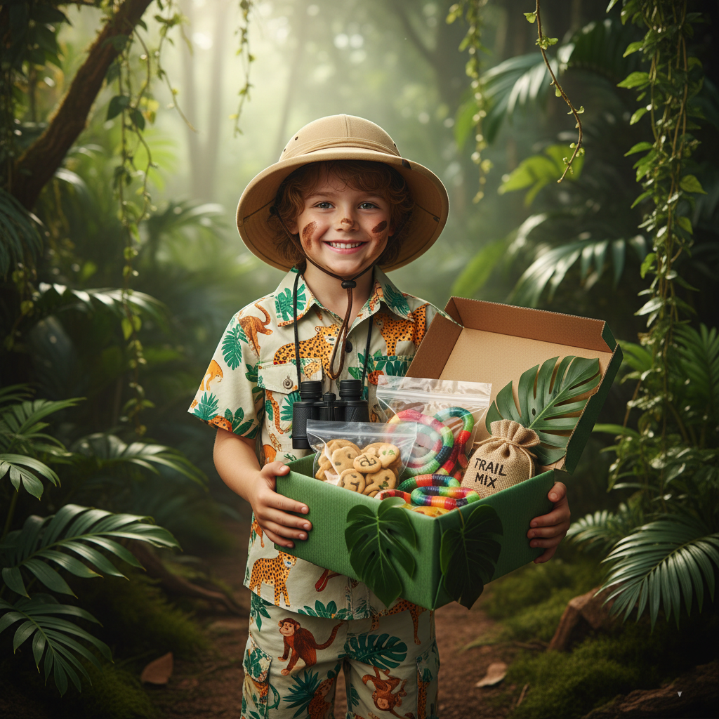 חוקר הטבע והג'ונגל בתוך קופסה