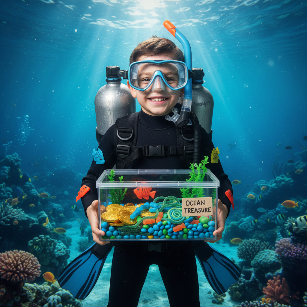 הצוללן והאוצרות