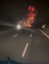 בכדור אש ענק | תיעוד: מטוס קרב מדגם F-16 התרסק בטורקיה