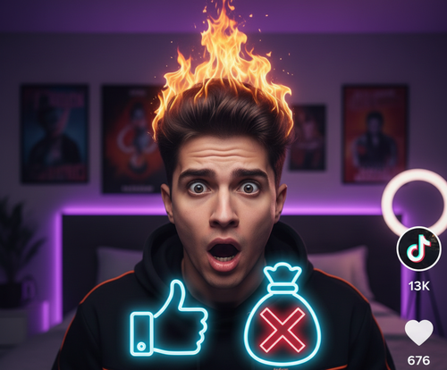 הוא הפך לכוכב רשת בתוך לילה, ואז גילה שהכיס נשאר ריק