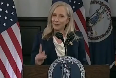 אביגיל ספנברגר במהלך הנאום