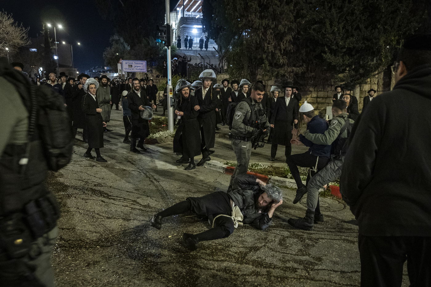 ההפגנות בירושלים, הלילה