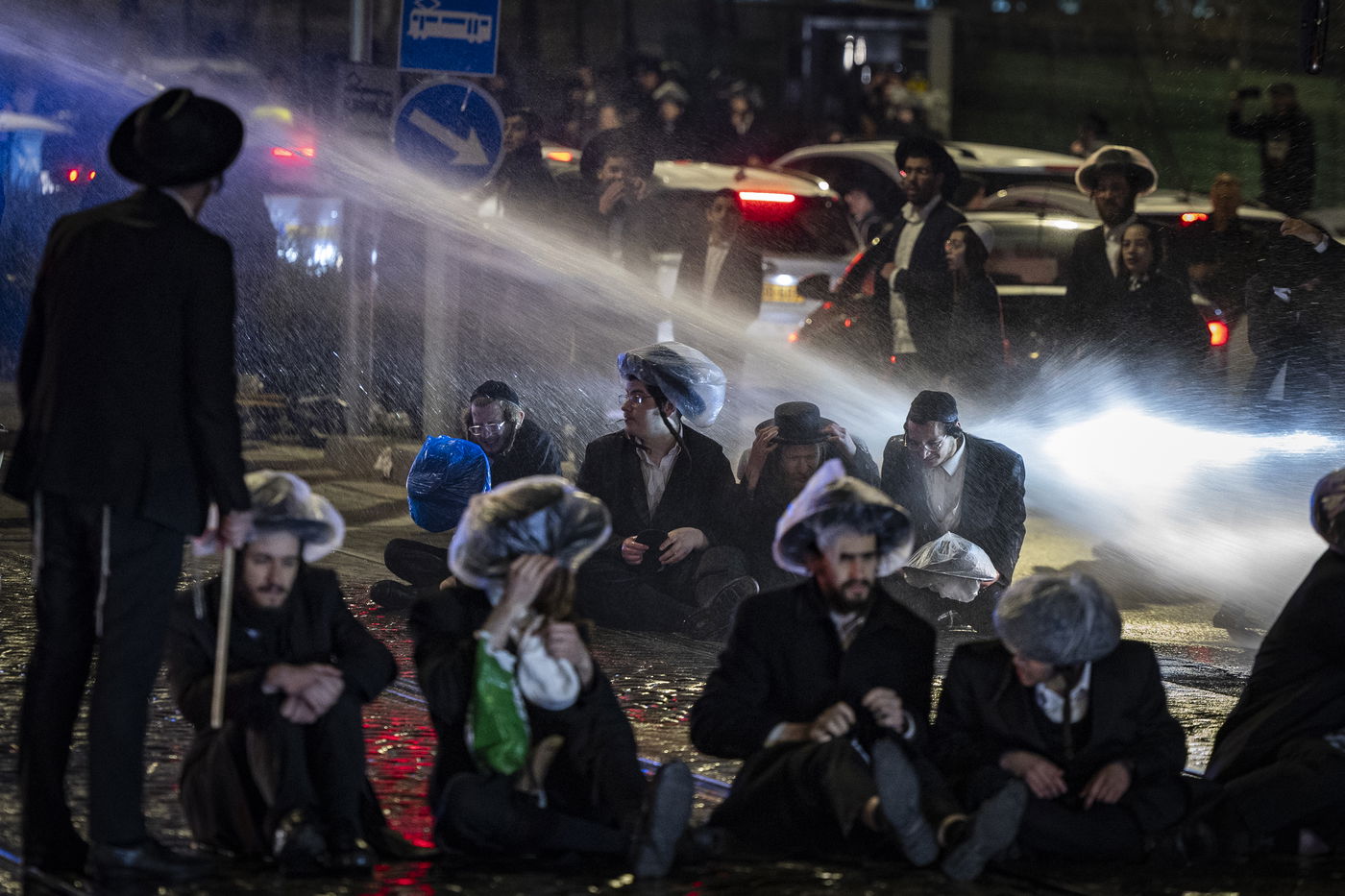 ההפגנות בירושלים, הלילה