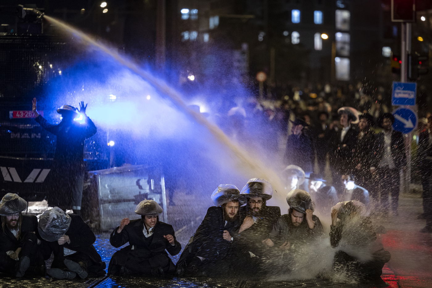 ההפגנות בירושלים, הלילה