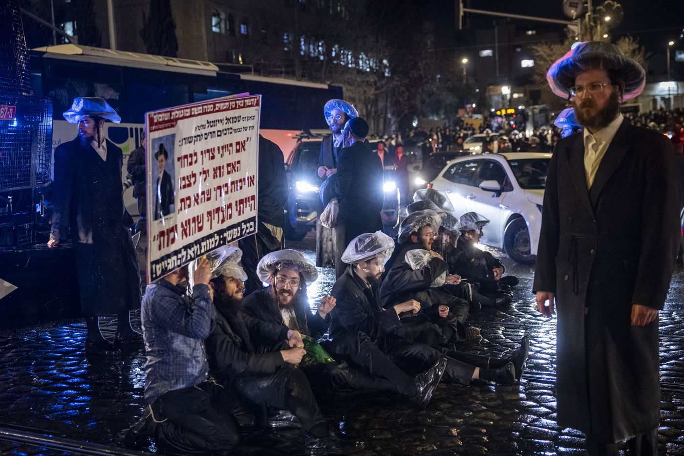 ההפגנות בירושלים, הלילה