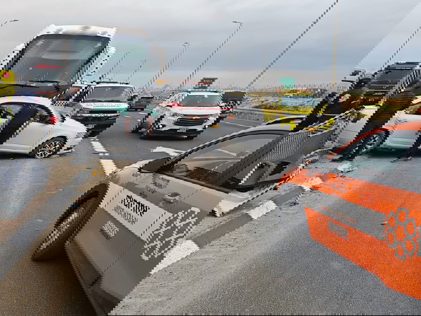 זירת התאונה הקשה