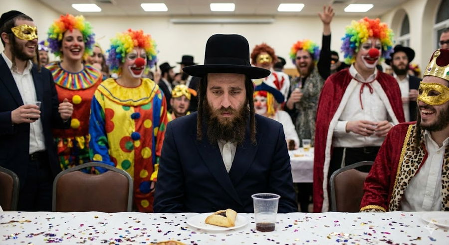 עצבות בסעודת פורים