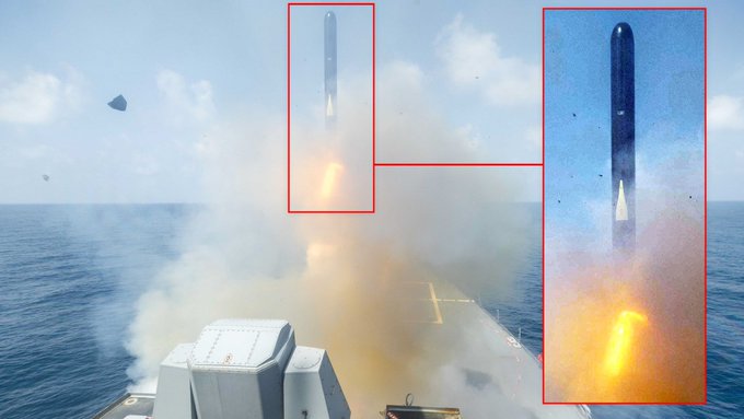 טיל שיוט טומהוק שחור נראה לראשונה בתקיפות על איראן ייתכן שקיבלנו מבט ראשון בטומהוק הימי,