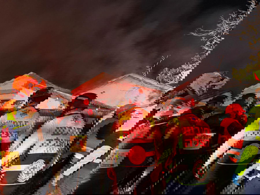 נפילות שברי מיירט במרכז