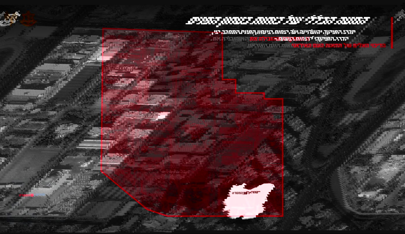 המטה הכללי של כוחות ביטחון הפנים שהותקף