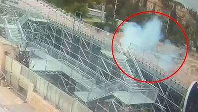 תיעוד: ראש קרב של טיל איראני נופל בעוצמה ליד המקומות הקדושים