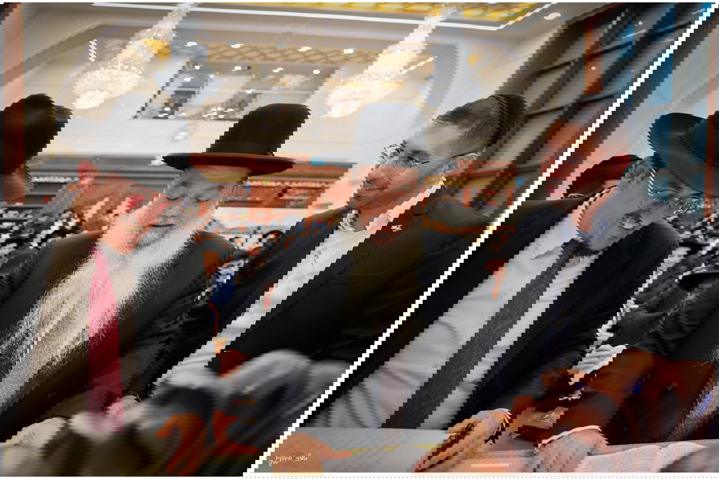 הגאון הרב יגאל כהן בקריאת המגילה