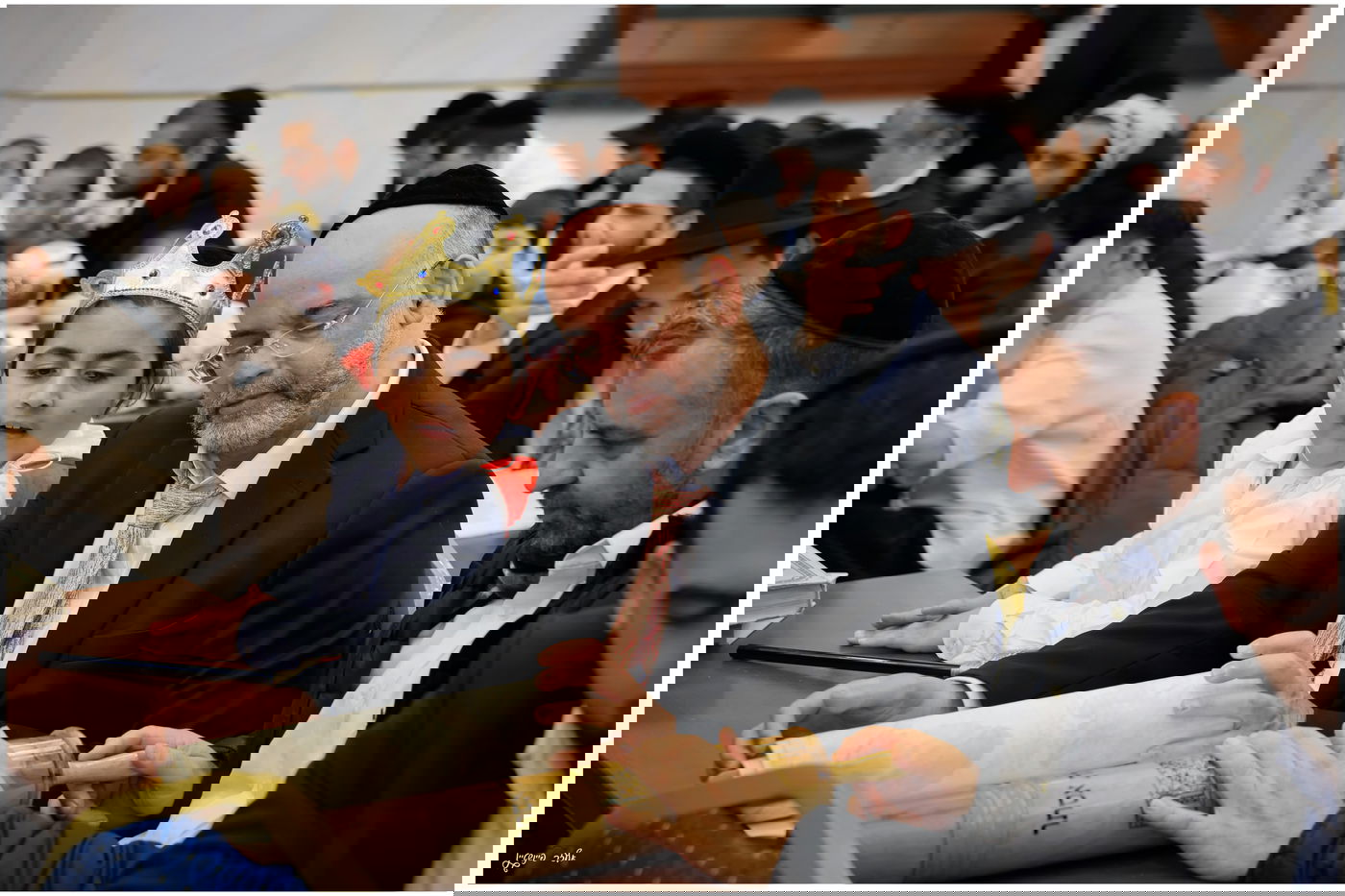 הגאון הרב יגאל כהן בקריאת המגילה