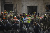 זירת הפגיעה בבית שמש