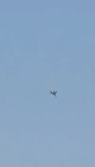 תיעוד נפילת מטוס הקרב בכווית