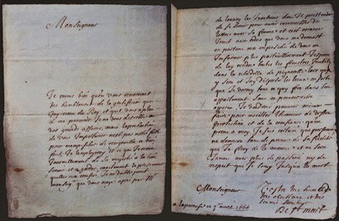 רישומים מאותה תקופה המתארים את כליאתו של האסיר במסכה