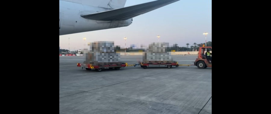 תיעוד פריקת הציוד