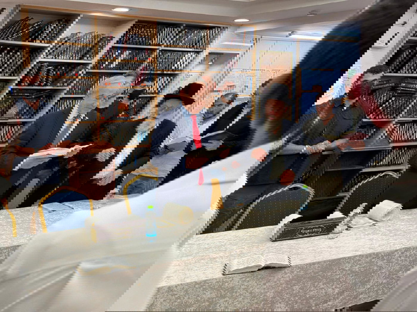 נתניהו בקריאת מגילה הערב במרכז הרב