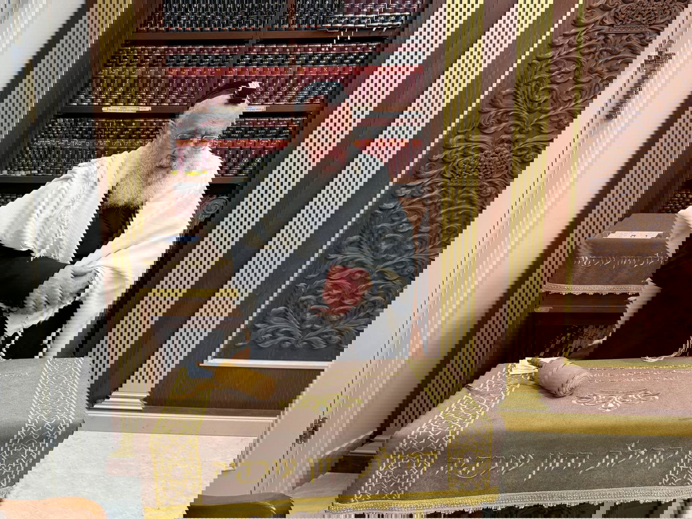 קריאת המגילה במעונו של הראש"ל