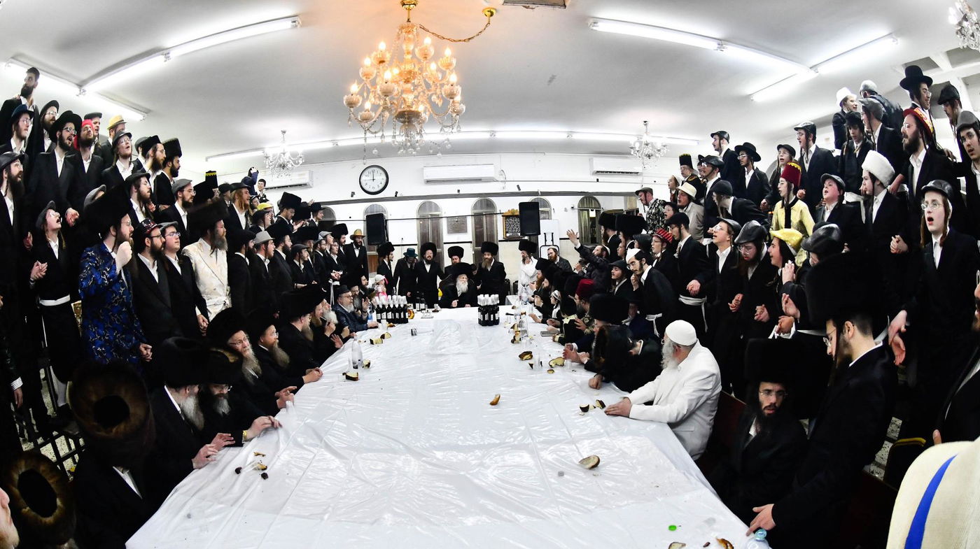 פורים בחצה"ק מודז'יץ