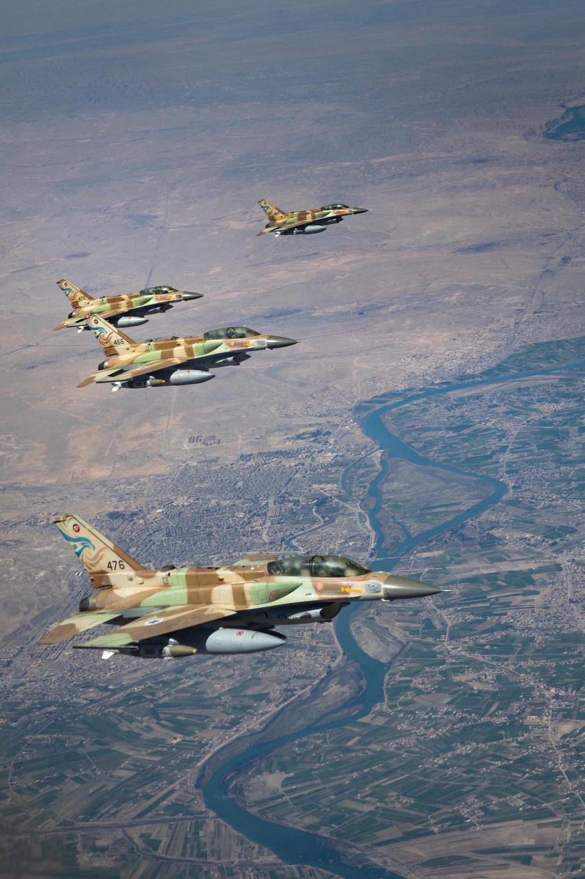 תיעוד ראשון מהאוויר: מטוסי קרב של חיל האוויר בדרכם לתקיפה באיראן