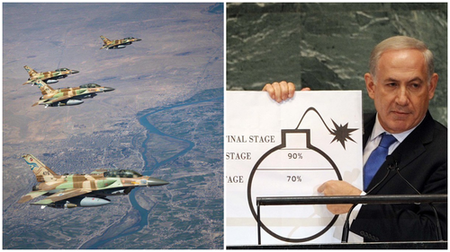 נתניהו באו"ם 2012 - מטוסי חיל האוויר מעל נהר הפרת בדרכם לאיראן - מבצע שאגת הארי התשפ"ו