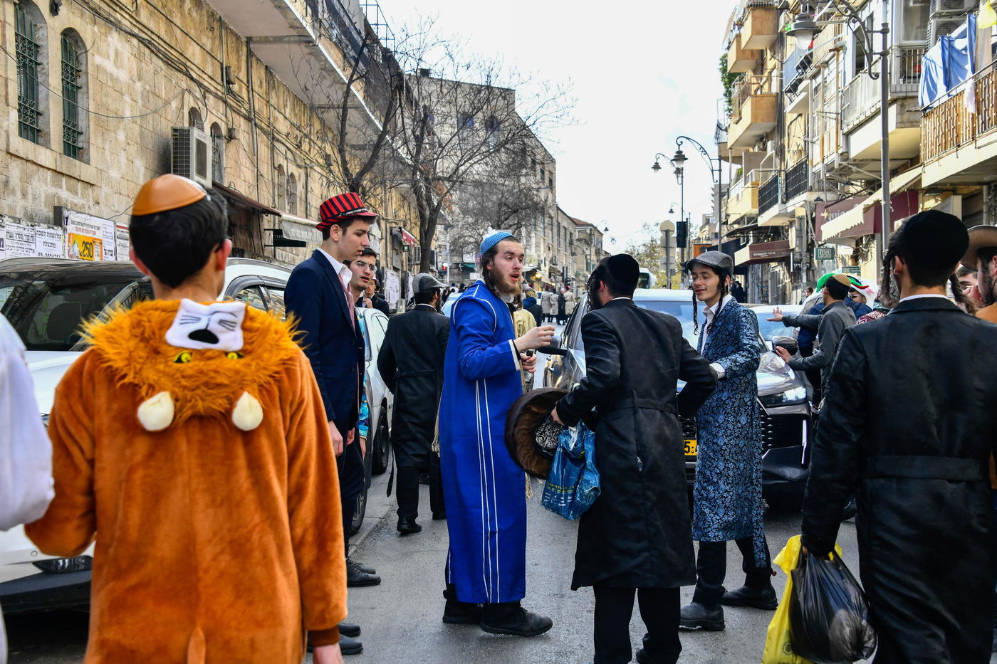 שושן פורים ברחובות ירושלים