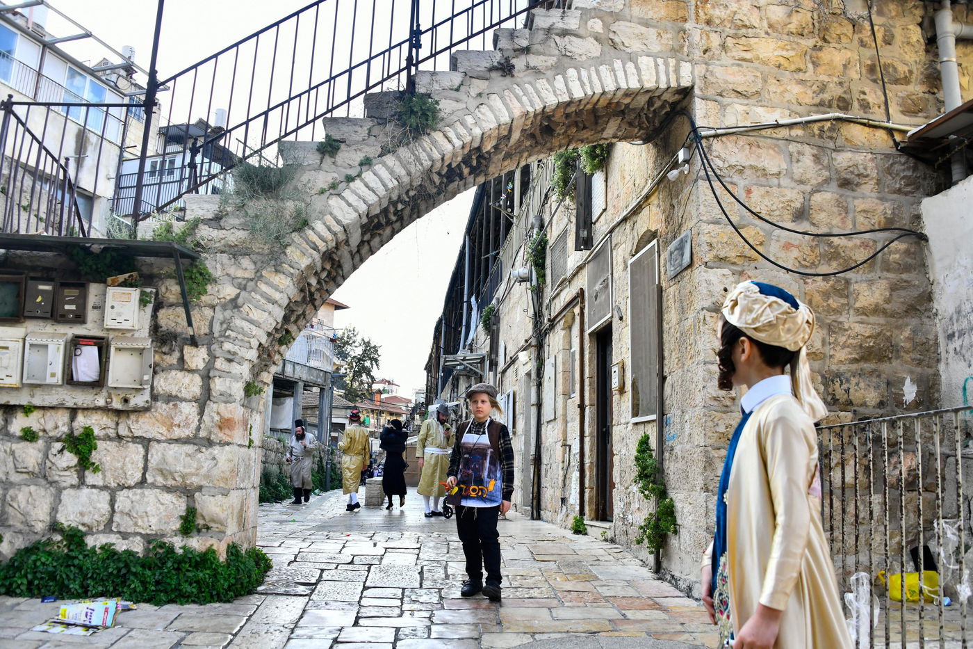 שושן פורים ברחובות ירושלים