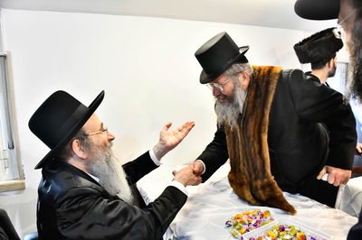 פורים אצל הגה"צ רבי בנימין פינקל