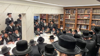 ברשות אחי כ"ק מרן האדמו"ר שליט"א: ההכתרה המרגשת בחצה"ק מהרי"ד מלעלוב