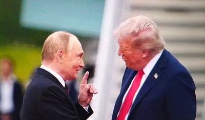 טראמפ ופוטין בפגישתם האחרונה
