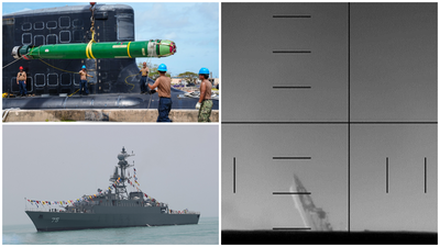 המשחתת האיראנית IRIS Dena (75)  לפני ואחרי | טיל  טורפדו מארק 48 