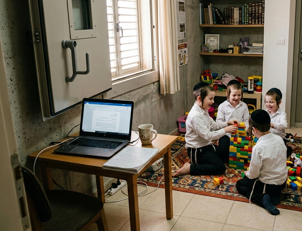 אנחנו לכודים בתמרון בלתי אפשרי בין מיילים דחופים לאזעקות והעסקת הילדים