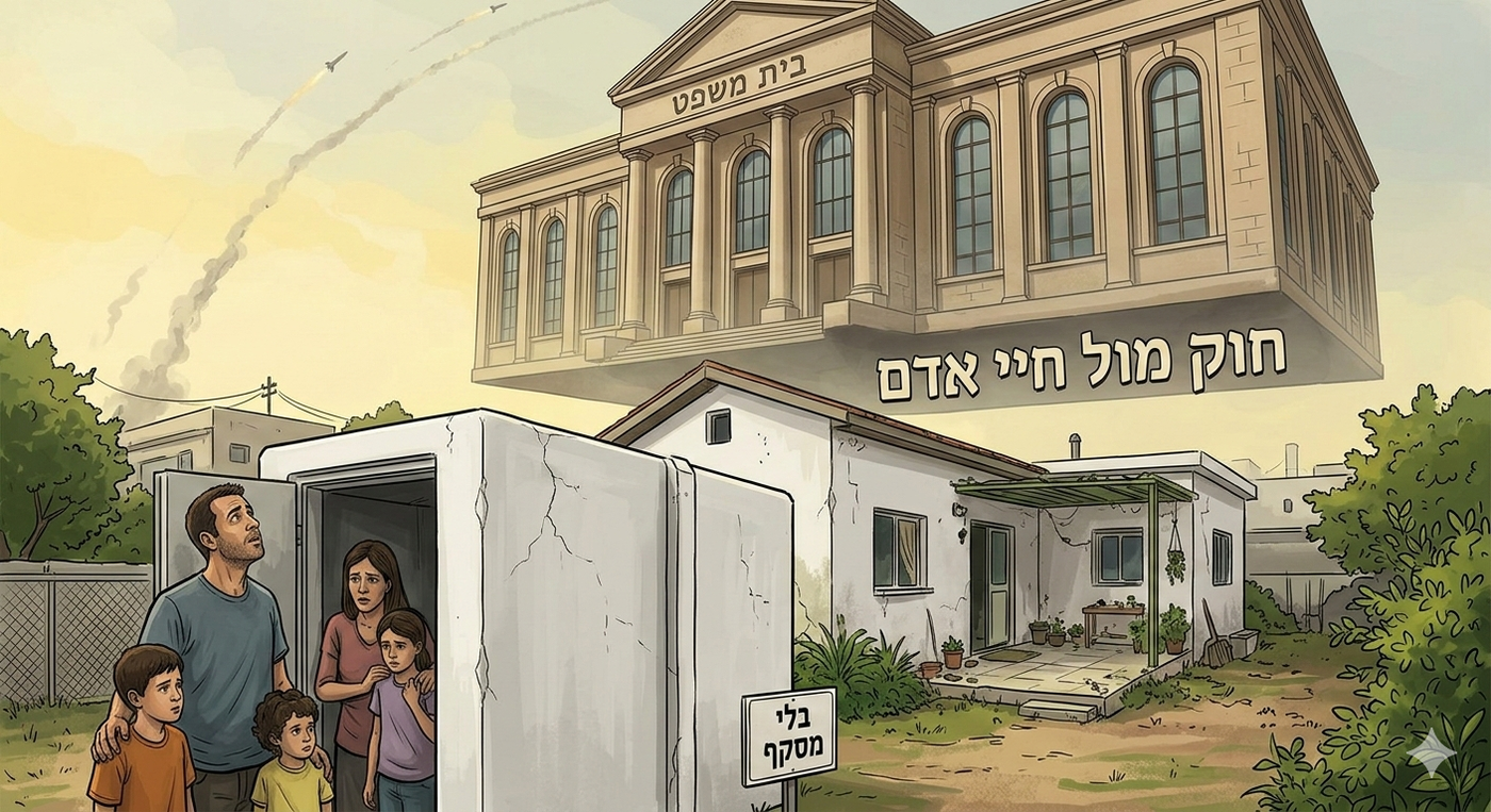 כתב אישום על הצבת מיגונית