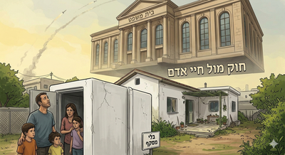 כתב אישום על הצבת מיגונית