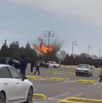 זירת הפיצוץ הבוקר באזרבייג׳ן