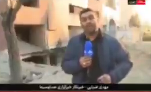 בשידור חי: הכתב דיווח מטהרן ונבהל מהפצצה ישראלית בסמוך אליו